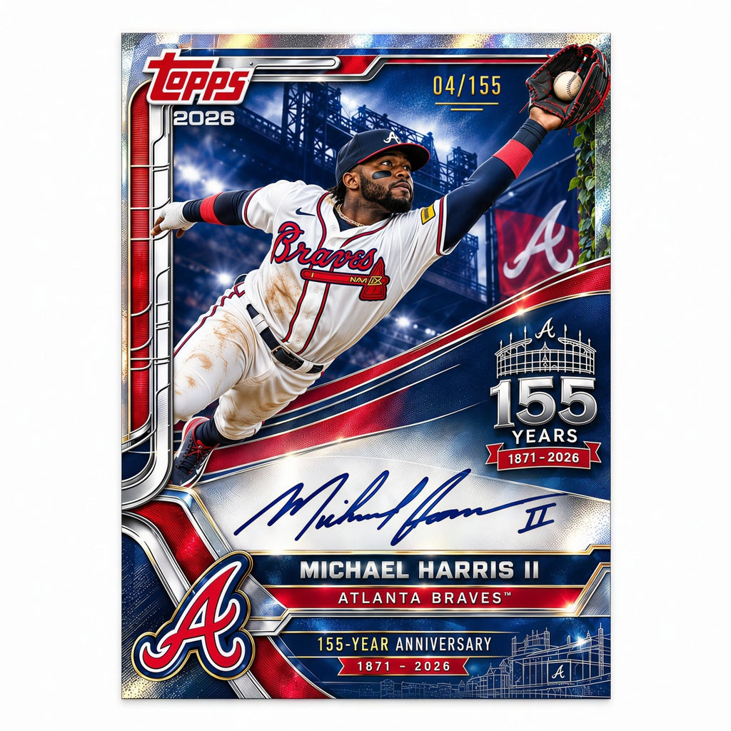 Chop On! Braves 155th Anniversary Trading Card Hobby Box