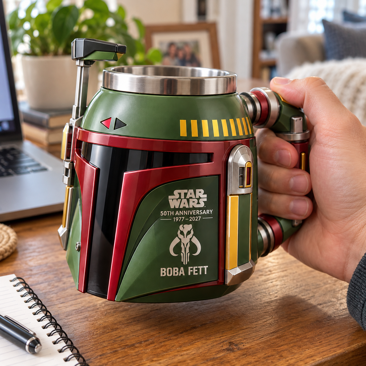 Star Wars Boba Fett 50th Anniversary Collector Helmet Mug
