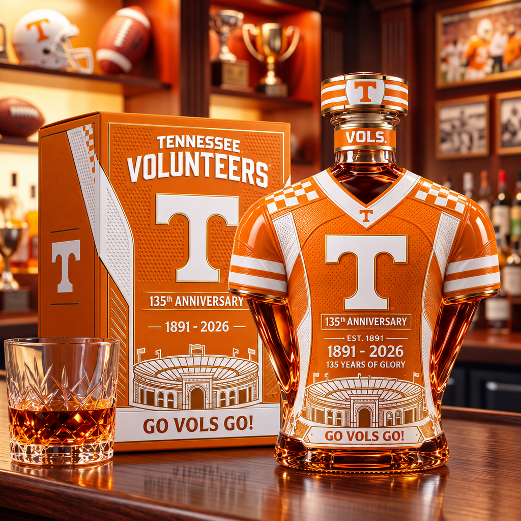 Tennessee Volunteers 135th Anniversary Collector's Edition Whiskey Decanter Set