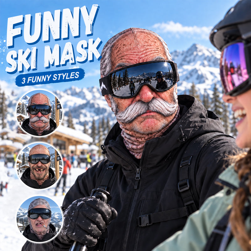 Funny Realistic Face Ski Mask – Hilarious Winter Party & Outdoor Gear