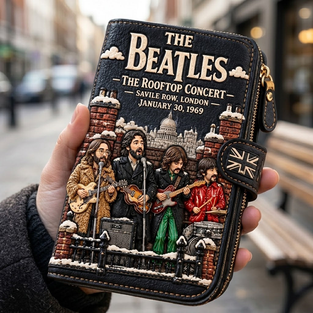 Rooftop Concert Commemorative Leatherette Wallet