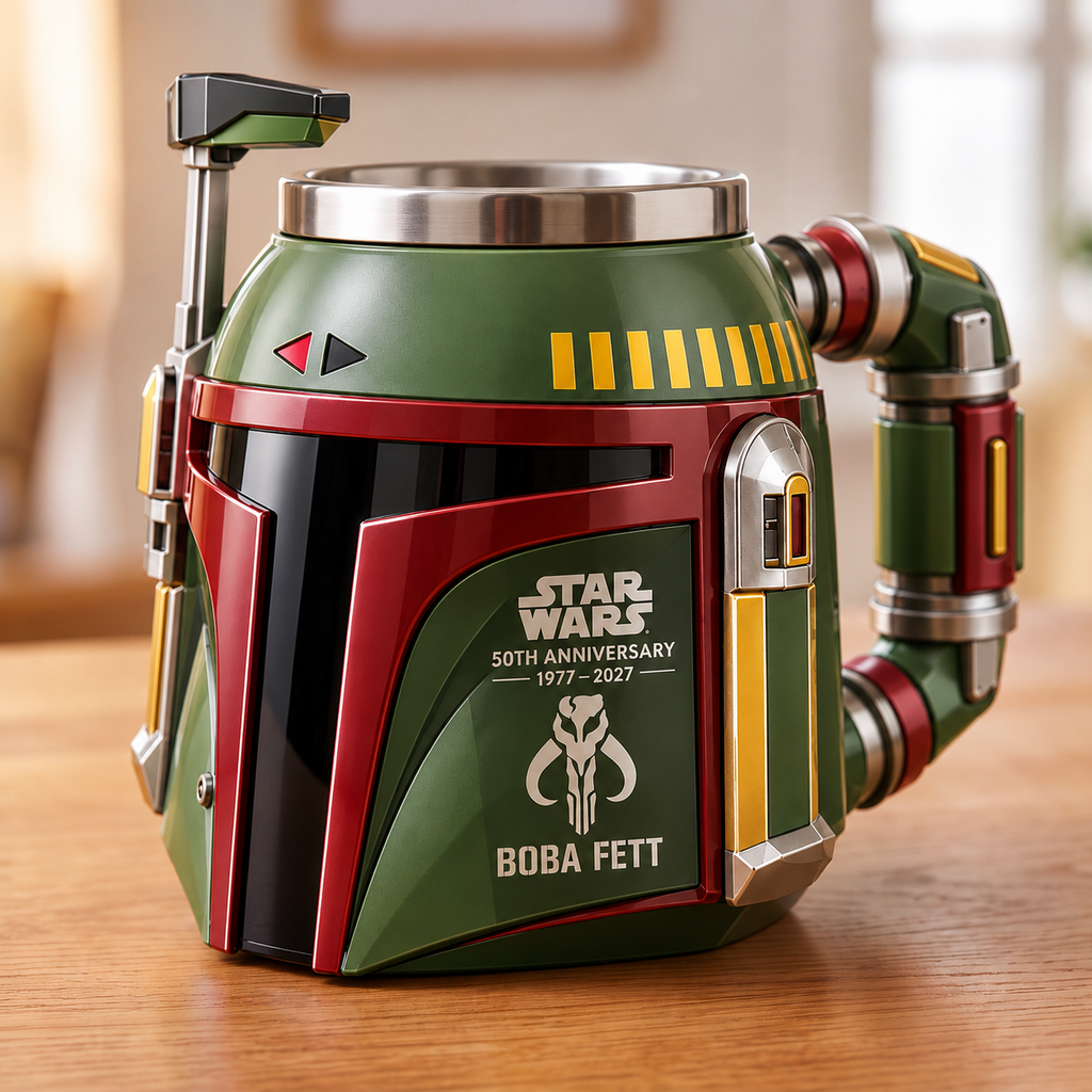 Star Wars Boba Fett 50th Anniversary Collector Helmet Mug