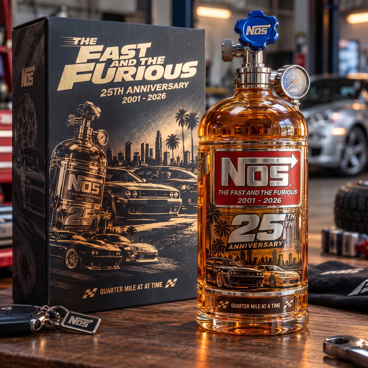 25th Anniversary Street Racing Nitrous Tank Whiskey Decanter with ...