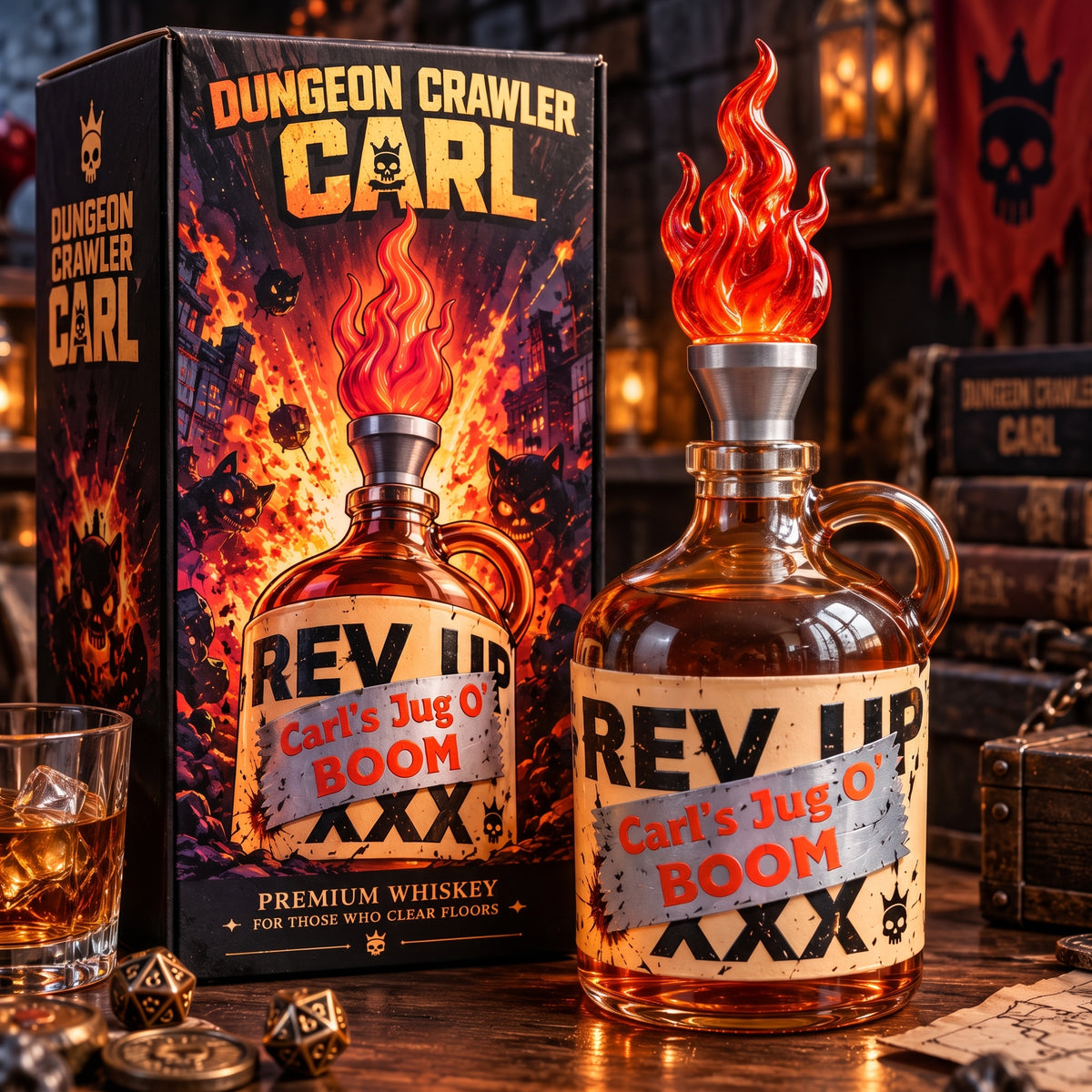 Fantasy Novel Inspired Whiskey Decanter with Collector's Box