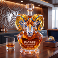 Los Angeles Rams 90th Anniversary Sculpted Collector's Decanter