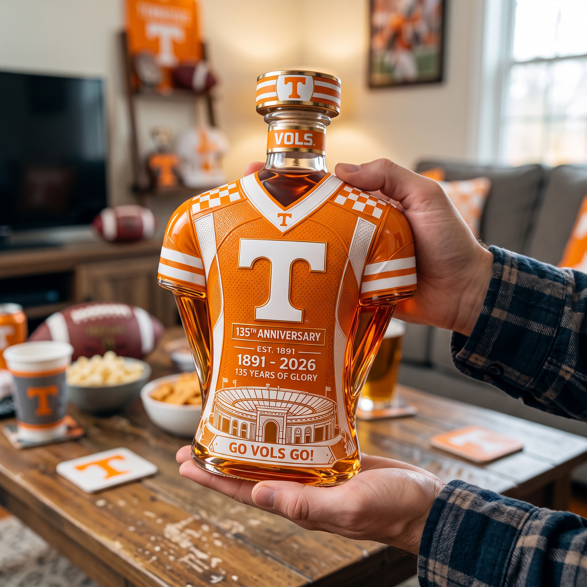 Tennessee Volunteers 135th Anniversary Collector's Edition Whiskey Decanter Set