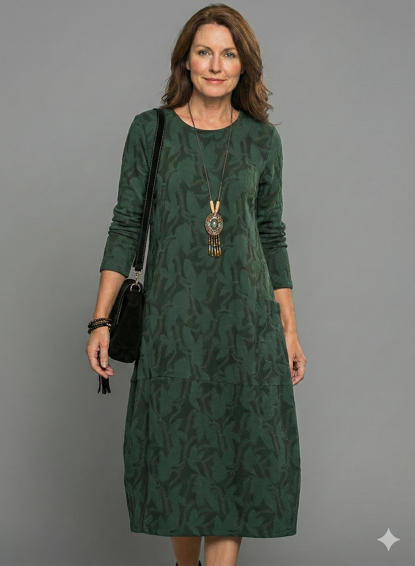 Cassie | Casual round neck winter dress