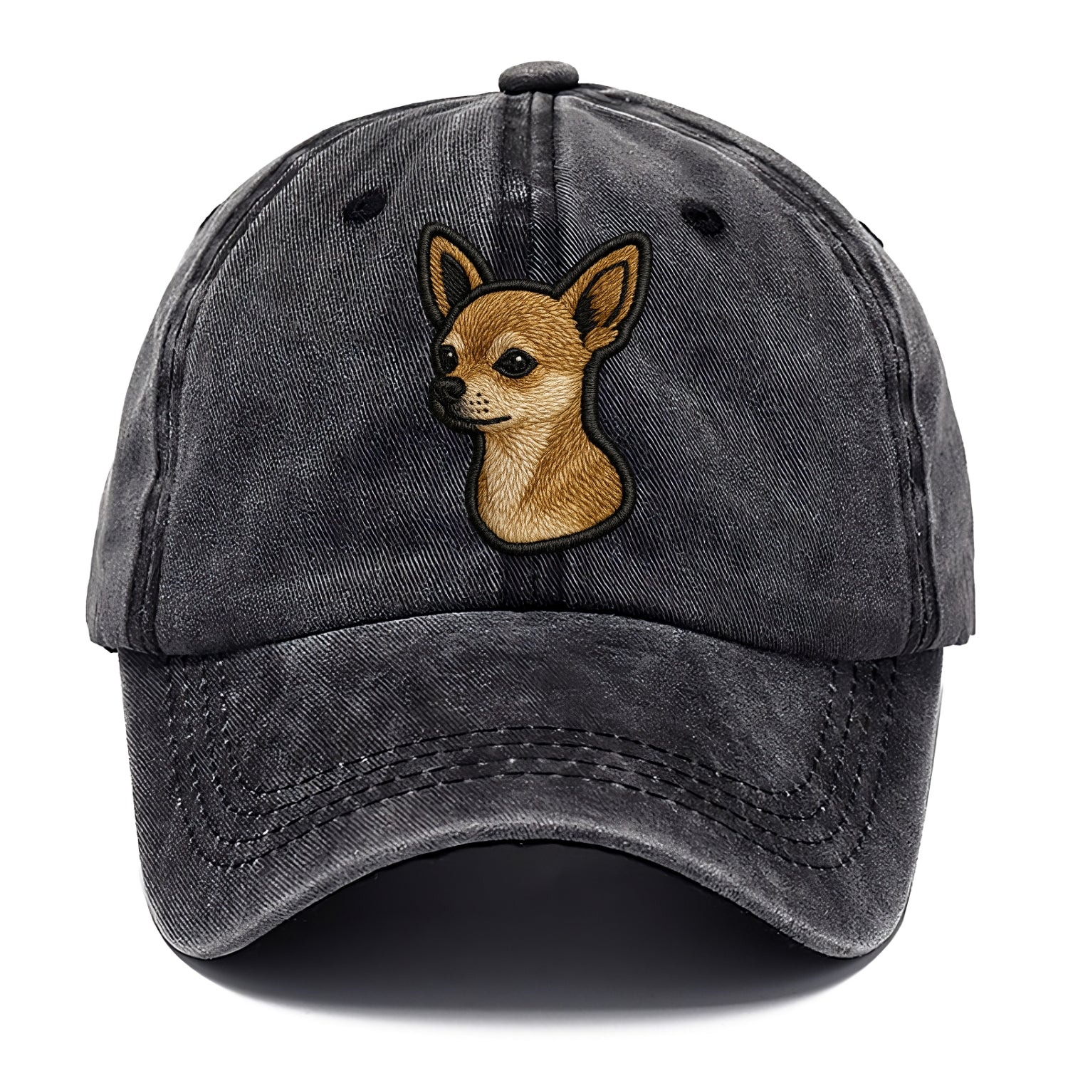 Chihuahua - Modern tiny dog logo with bo - Classic Cap