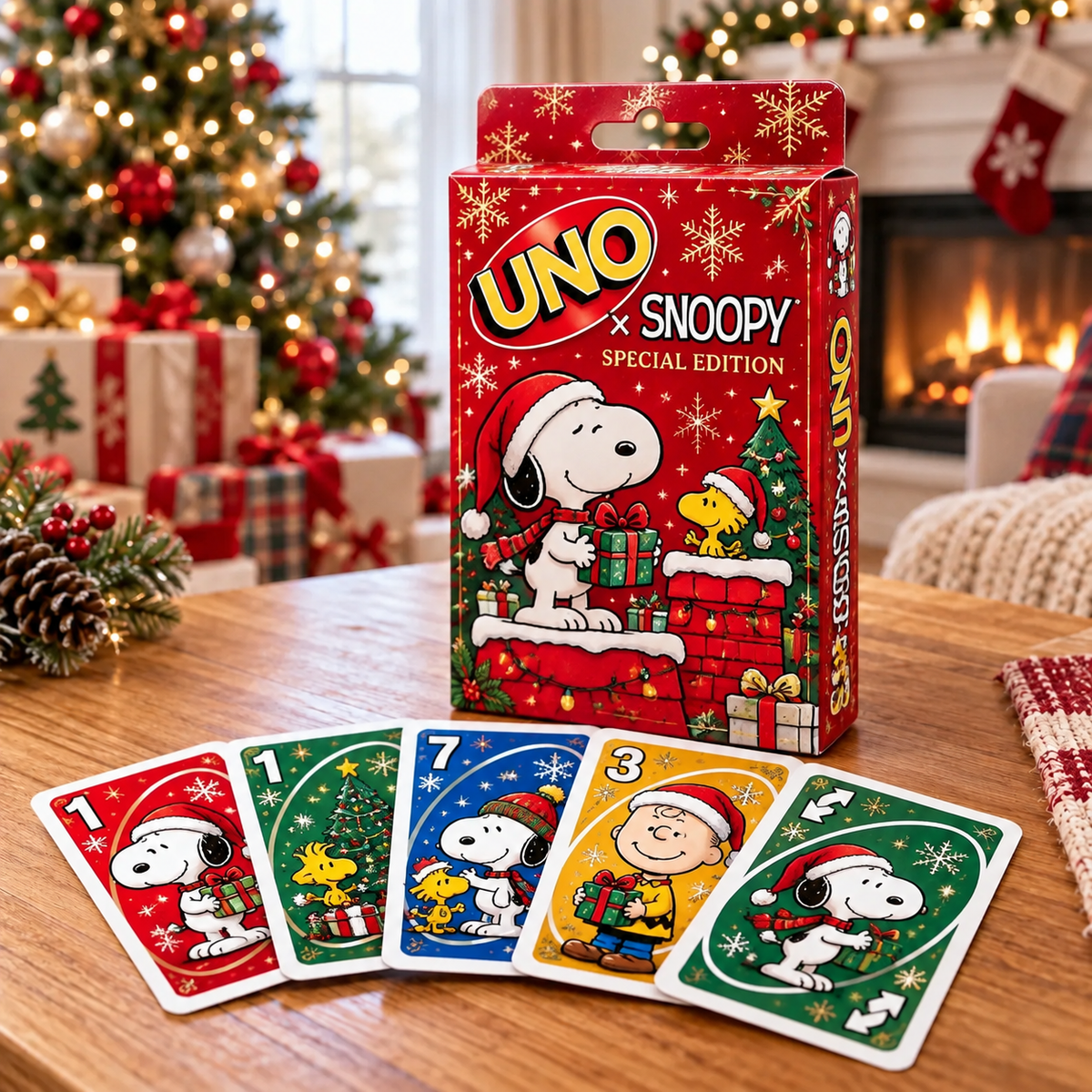 SNPY Christmas UNO Card Game – Christmas Fun for Family & Friends