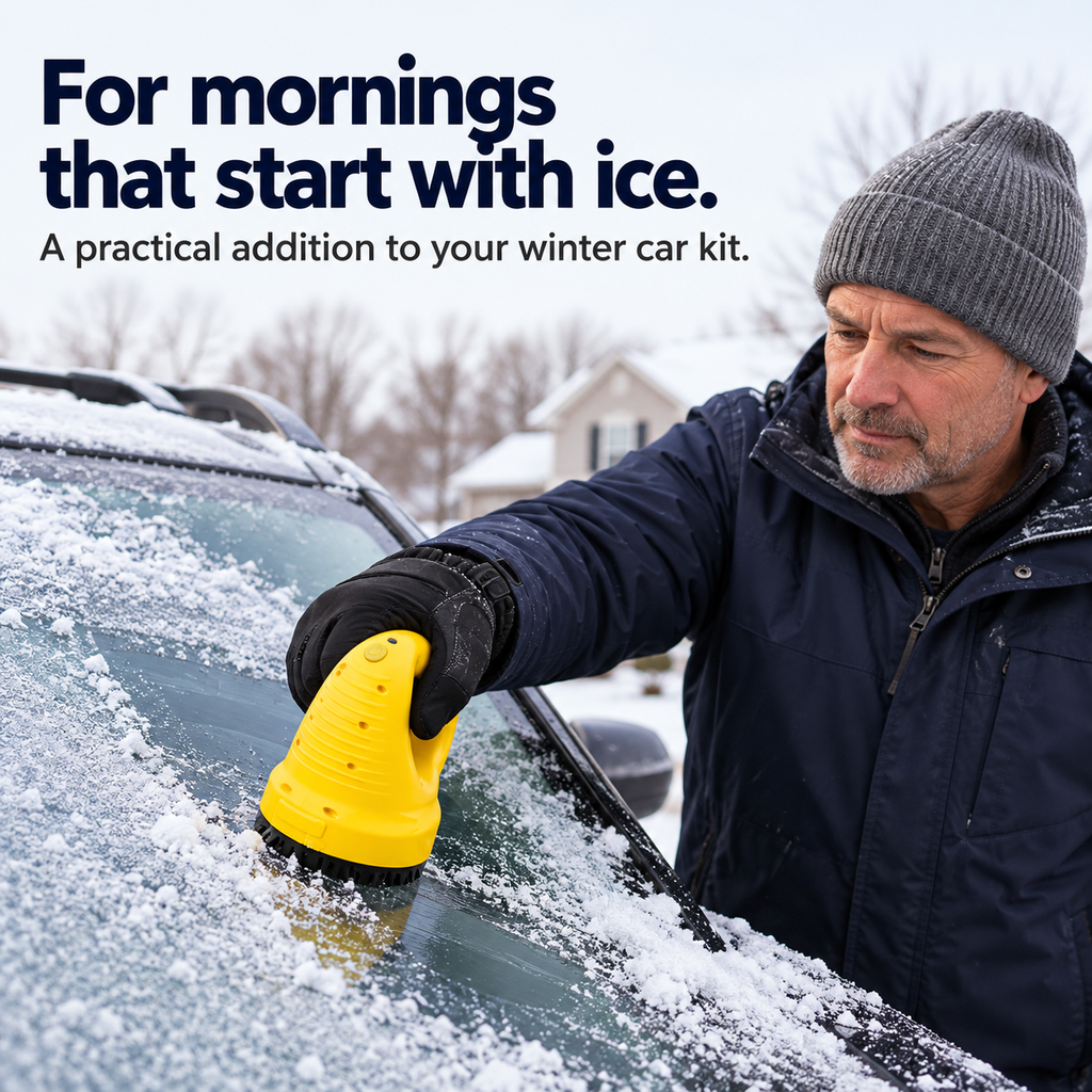 Electric Ice Scraper Upgraded for Car Windshield