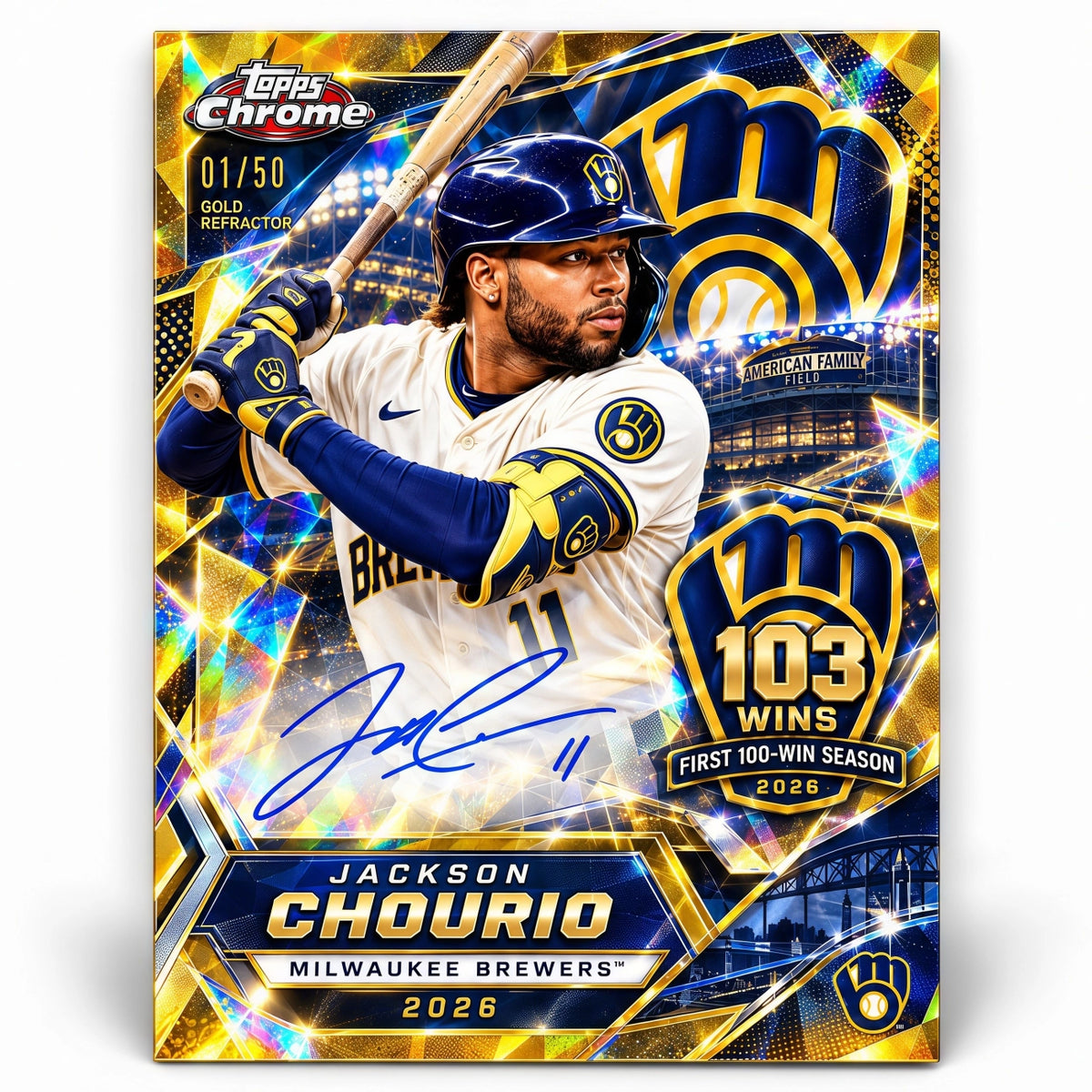 This Is My Crew! Brewers First 100-Win Season Trading Card Hobby Box