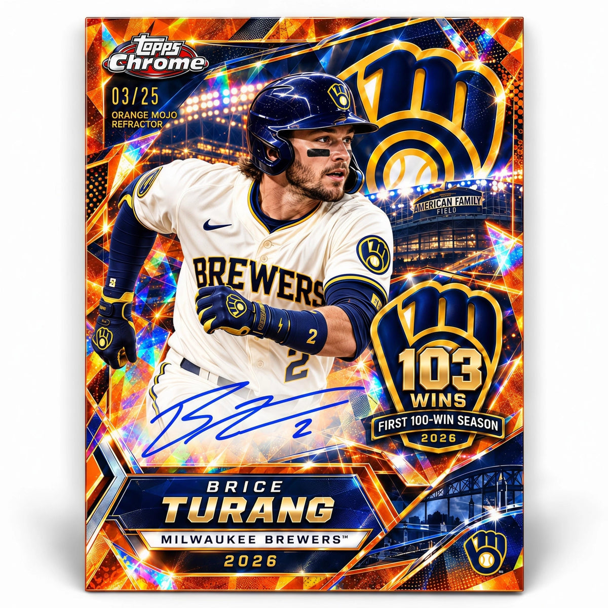 This Is My Crew! Brewers First 100-Win Season Trading Card Hobby Box