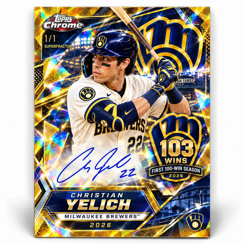 This Is My Crew! Brewers First 100-Win Season Trading Card Hobby Box