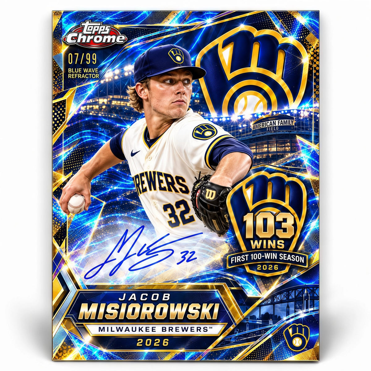 This Is My Crew! Brewers First 100-Win Season Trading Card Hobby Box