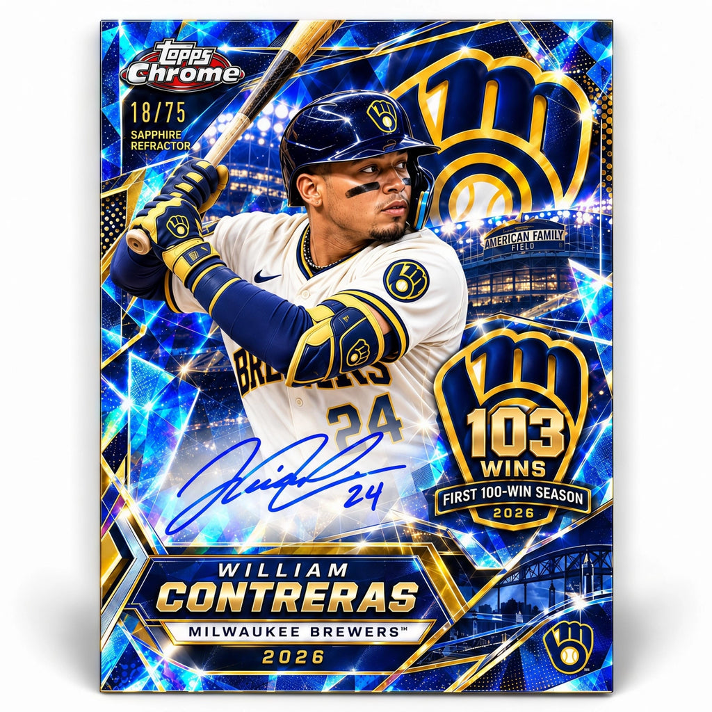 This Is My Crew! Brewers First 100-Win Season Trading Card Hobby Box